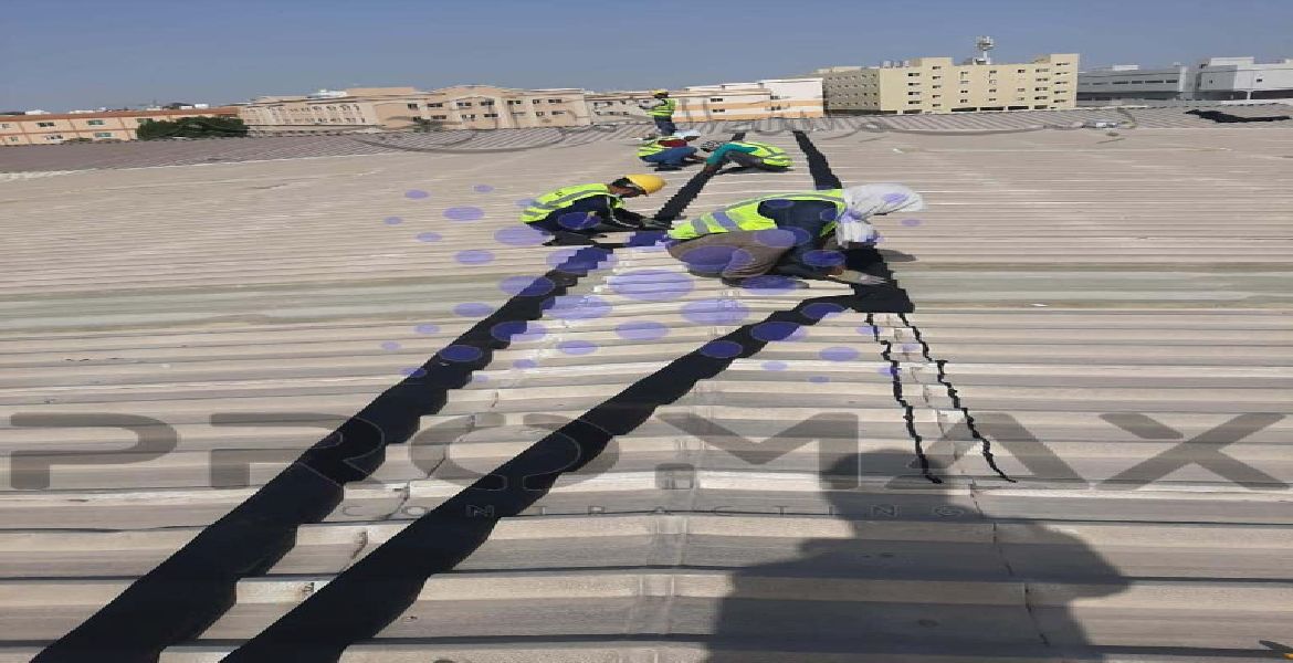 Solace Marine - metal roof waterproofing project by Promax in Dubai, UAE